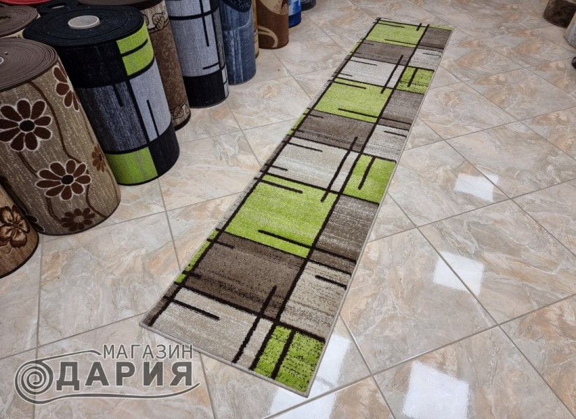 Тъкан килим MAGNOLIA 704 d.beige/green p